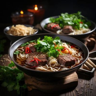  Bún Bò Huế: A Symphony of Spicy Beef Broth and Fragrant Lemongrass